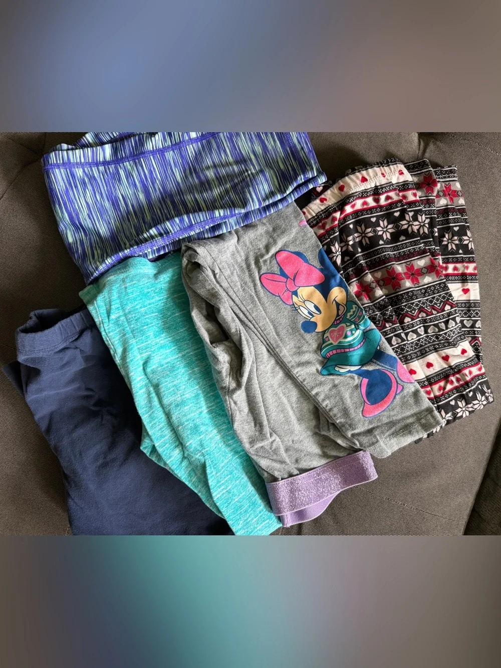 5 Girls Leggings, size medium 7/8